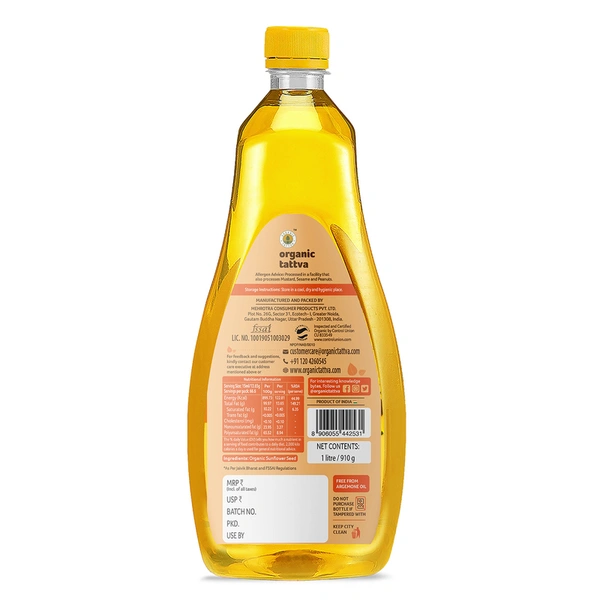 Organic Tattva Sunflower Oil 1 L