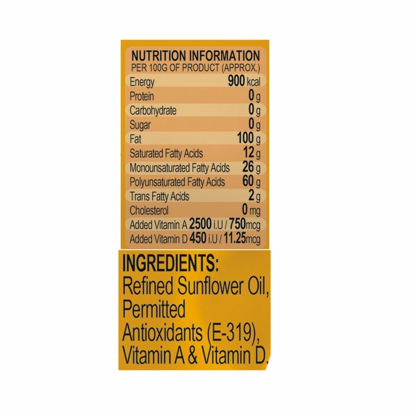 24 Carat Sunflower Oil Pouch 1 L
