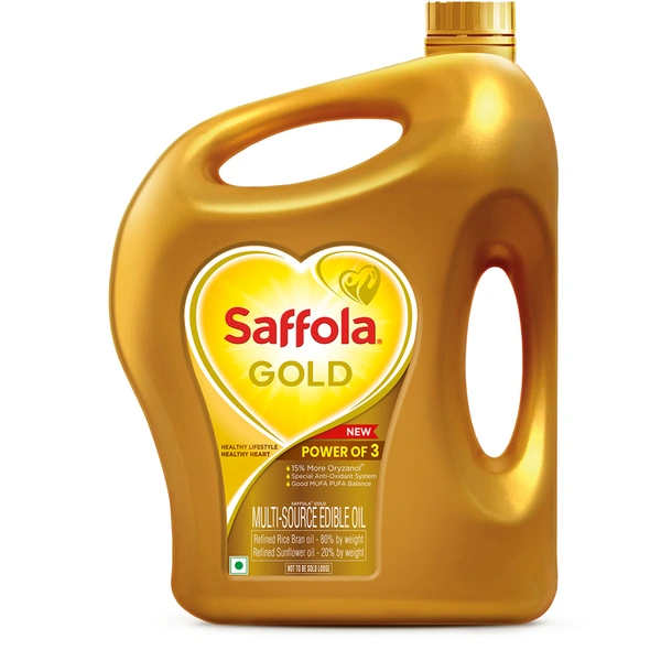 Saffola Gold Oil Jar, 5 L