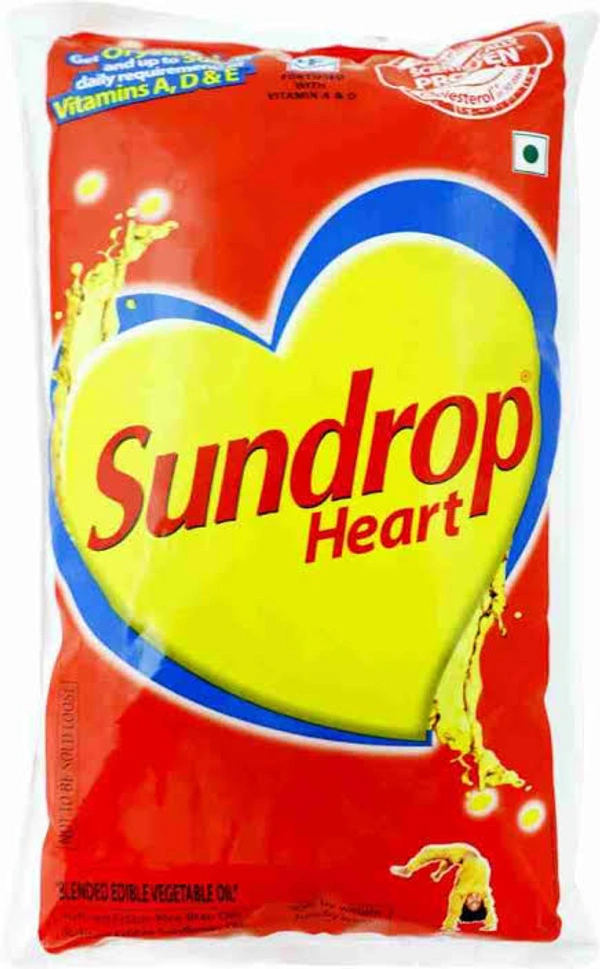 Sundrop Heart Oil Pouch, 1 L