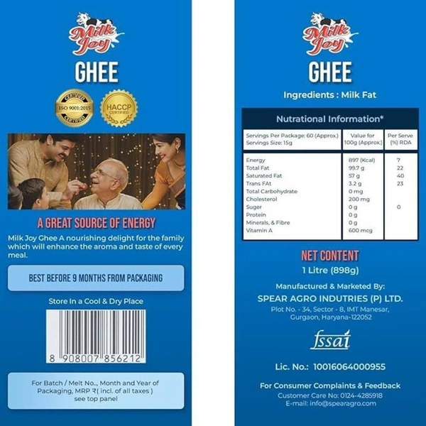Milkjoy Ghee 1 L