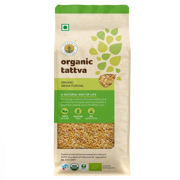 Organic Tattva Tur/Toor Dal 1 kg