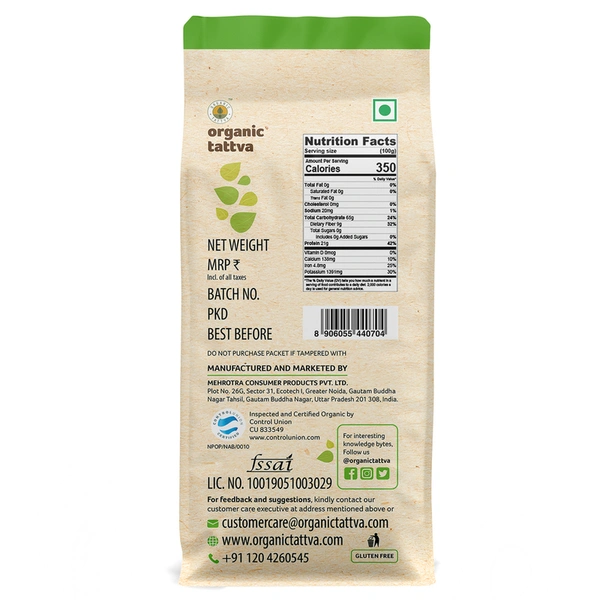 Organic Tattva Tur/Toor Dal 1 kg