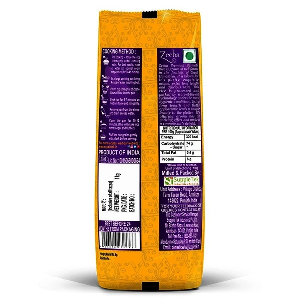 Zeeba Premium Basmati Rice 1 kg
