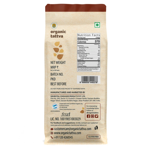 Organic Tattva Besan 500 g