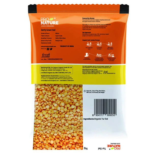 Pro Nature Tur/Toor Dal 1 kg