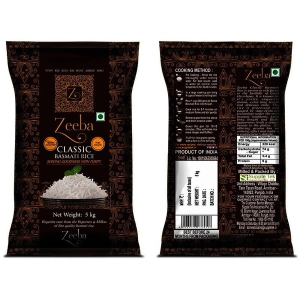 Zeeba Classic Basmati Rice 5 kg