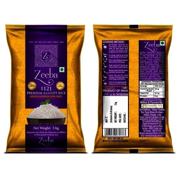 Zeeba Premium Rice 5 kg