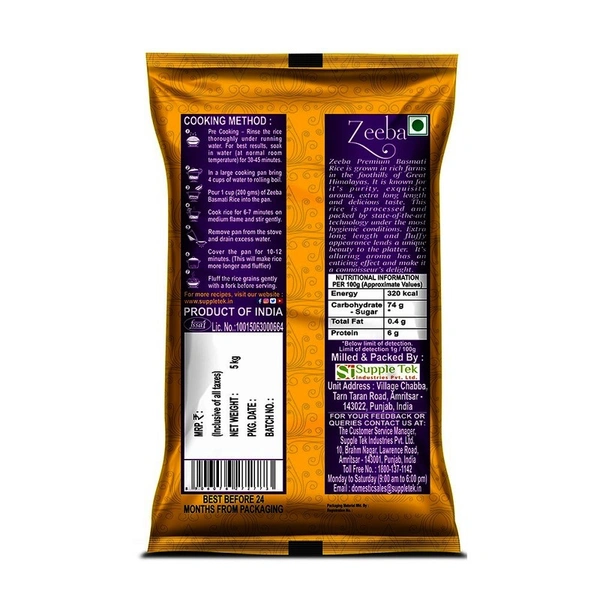 Zeeba Premium Rice 5 kg