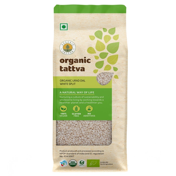 Organic Tattva White Split Urad 500 g