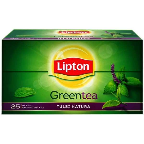 Lipton Tulsi Natura Green Tea Bags Sachet, 25 N