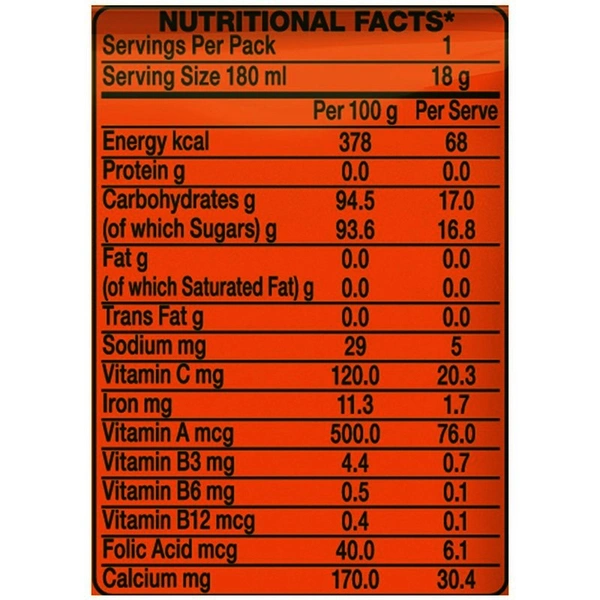 Tang Orange Instant Drink Mix 12 N (15 g Each)