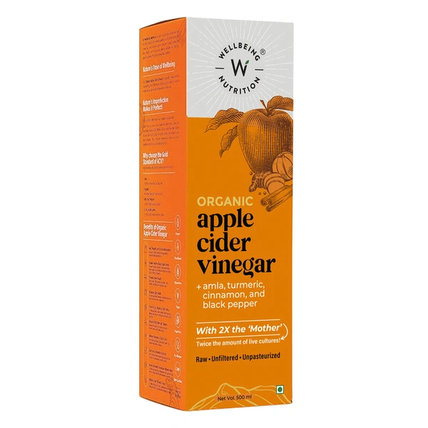 Wellbeing Nutrition Apple Cider Vinegar With Turmeric 500 ml