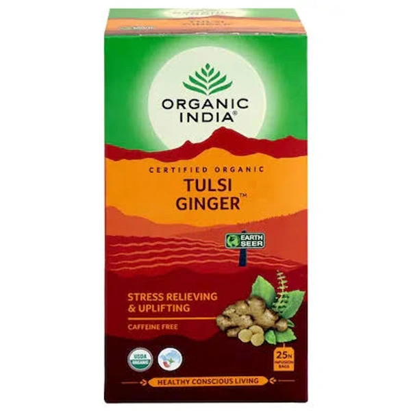 Organic India Tulsi Ginger Tea Bag 25N