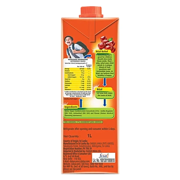 Real Cranberry Juice 1 L