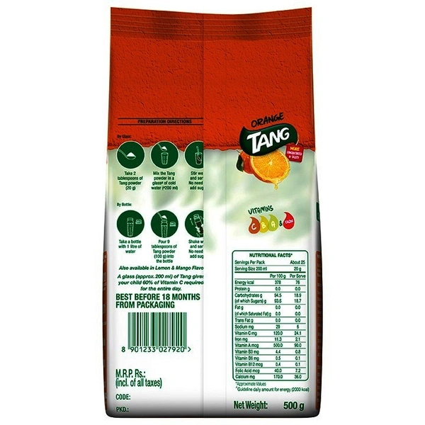 Tang Orange Instant Drink Mix 500 g