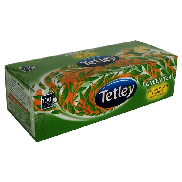 Tetley Tea Bags Ginger Mint, Sachet, 100N