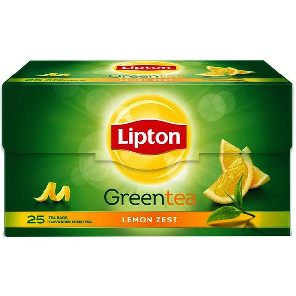 Lipton Lemon Zest Green Tea Bags 25 N
