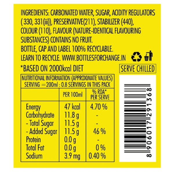 Bisleri Pop Orange Drink 160 ml