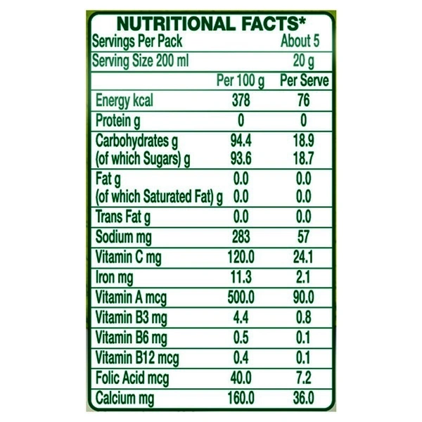Tang Lemon Instant Drink Mix Pouch, 100 g