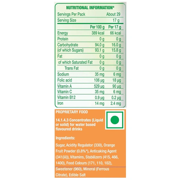 Tang Orange Drink 750 g