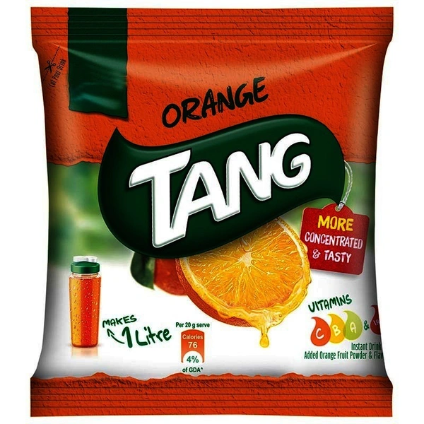 Tang Orange Instant Drink Mix Pouch, 100 g