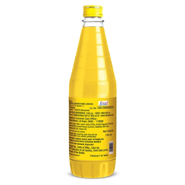 Hamdard Lemon Squash Drink 750 ml