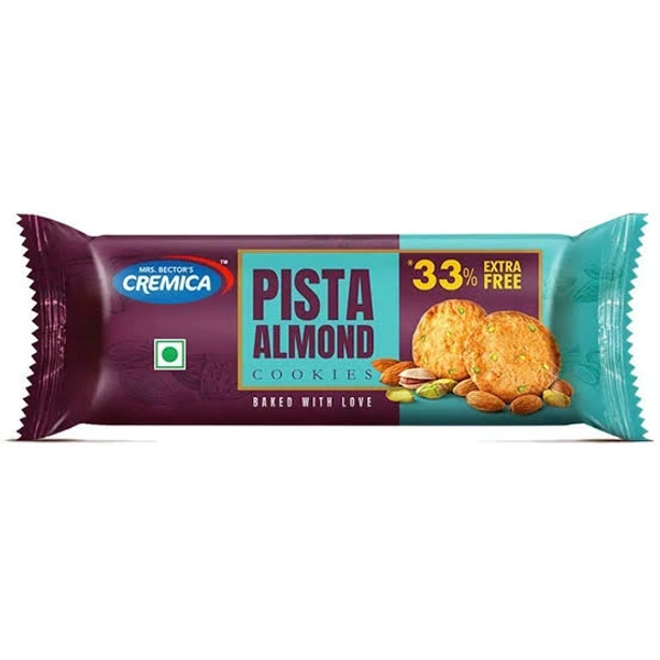 Cremica Pista & Almond Cookies 75 g