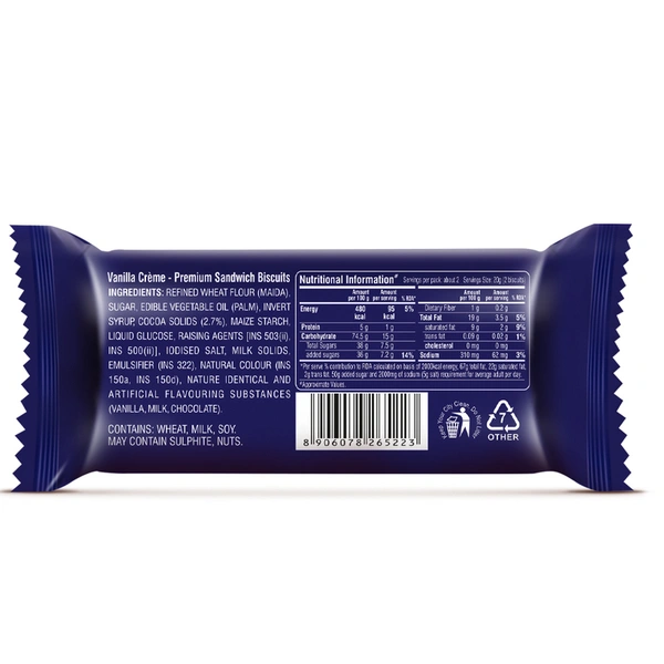 Cremica Melto Vanilla Creme Biscuit 50 g