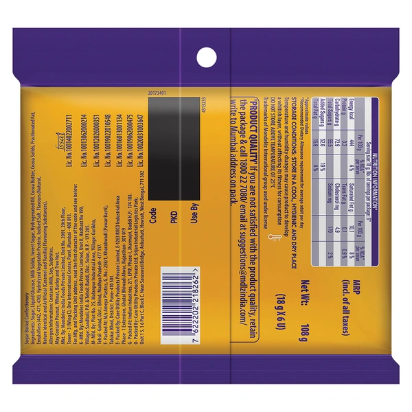 Cadbury 5 Star Kitted Pack Clocloate Bar 108 g