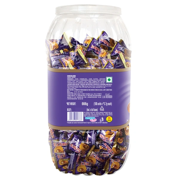 Alpenliebe Chocoliebe Eclairs Plus Jar 202 N ( 3.4 g Each)