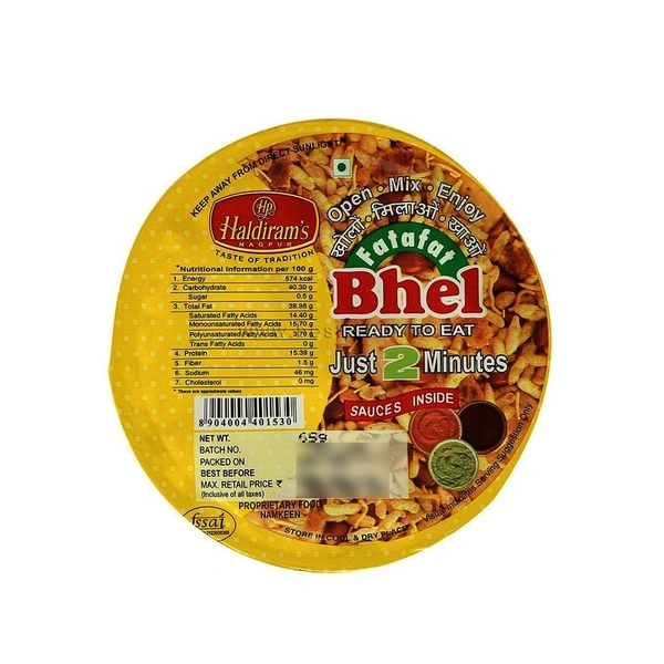 Haldiram Namkeen Fatafat Bhel 65 g