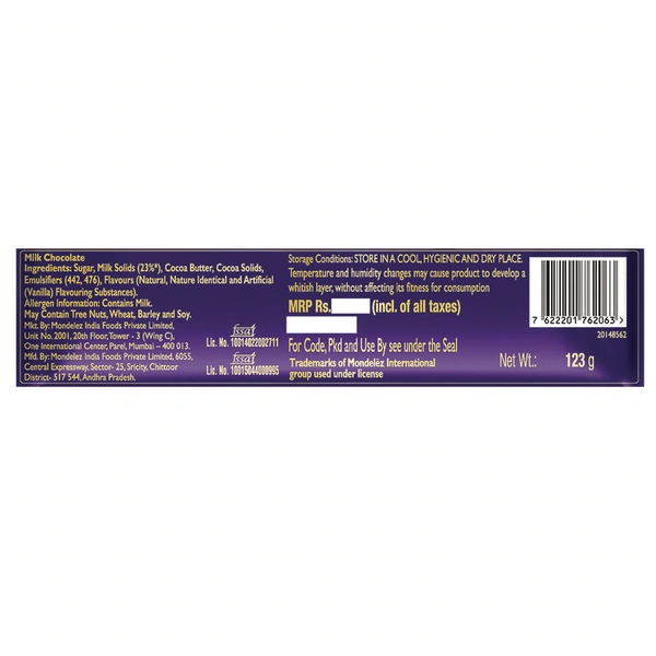 Cadbury Dairy Milk Family Pack 123 g