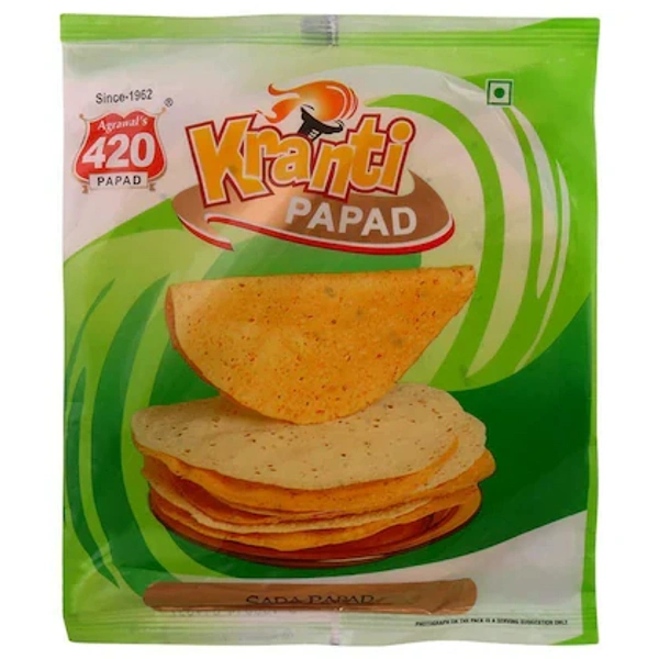 Kranti Agarwal 420 Papad Moong Sada, 200 g