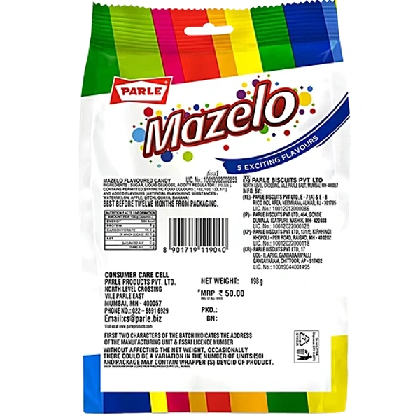 Parle Assorted Mazelo Candy 198 g