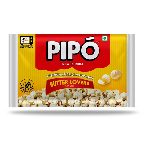 Pipo Microwave Popcorn Butter Lovers 90 g