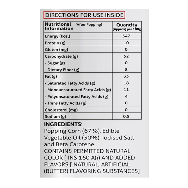 Pipo Microwave Popcorn Butter Lovers 90 g