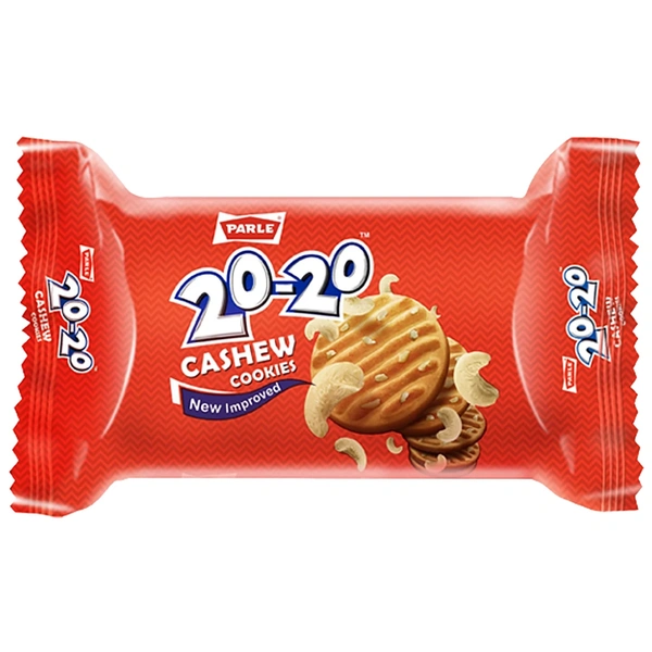 Parle 20-20 Cashew Cookies 12 N (25 g + 5 g Each)