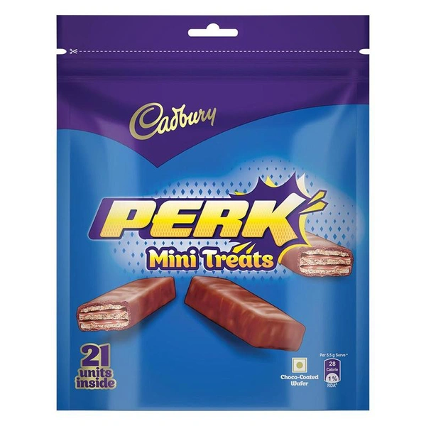 Cadbury Perk Mini Treats Wafer Clocloate Bar 115.5 g