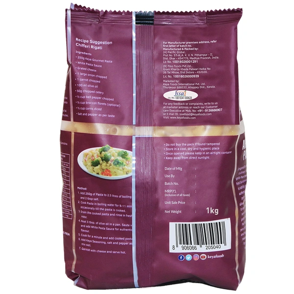 Keya Chifferi Rigati Pasta 1 kg