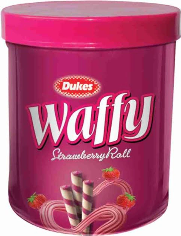 Dukes Waffy Roll Strawberry, 250 g