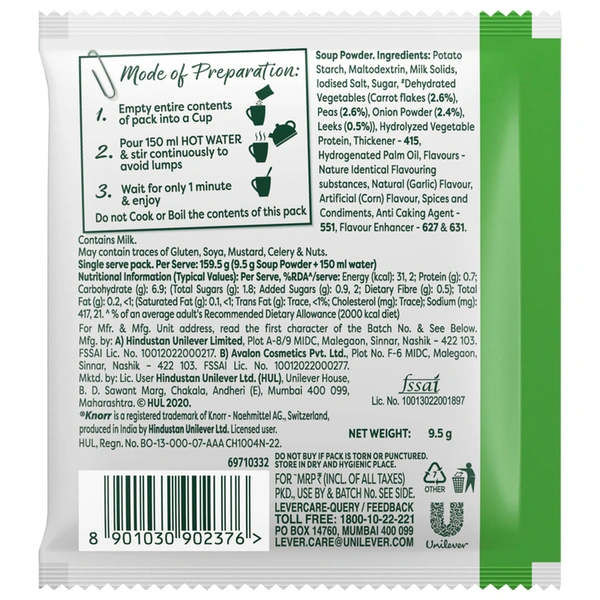 Knorr Mixed Veg Soup 9.5 g
