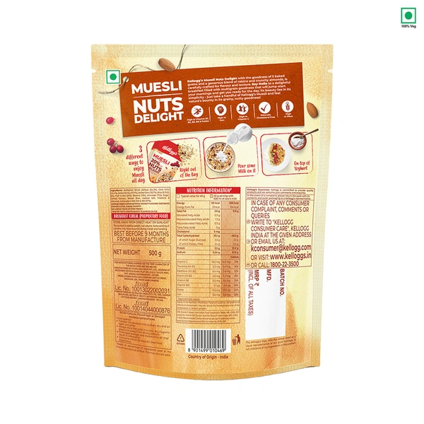 Kellogg's Extra Nut Delight Muesli 500 g