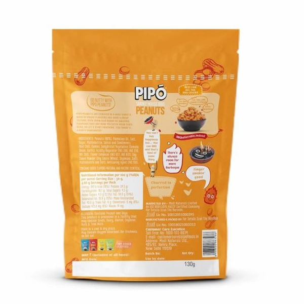 Pipo Smokehouse Bbq Peanuts 130 g
