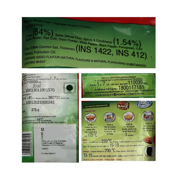McCain Masala Fries 420 g