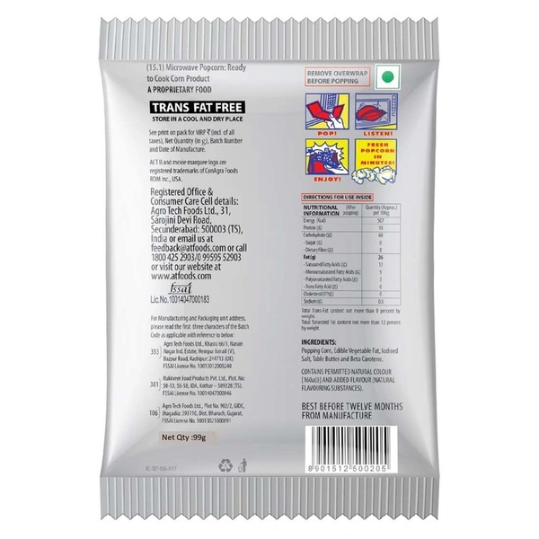 Act ll Butter Popcorn, 99 g