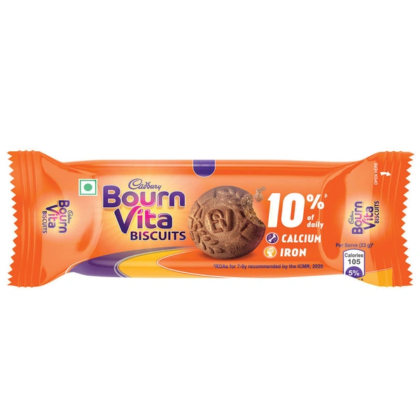 Cadbury Bournvita Pro Health Vitamins Chocolate Biscuits 37.2 g