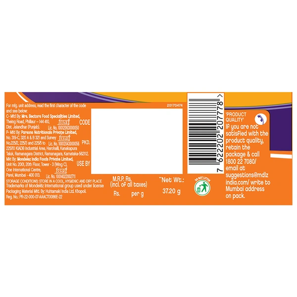Cadbury Bournvita Pro Health Vitamins Chocolate Biscuits 37.2 g