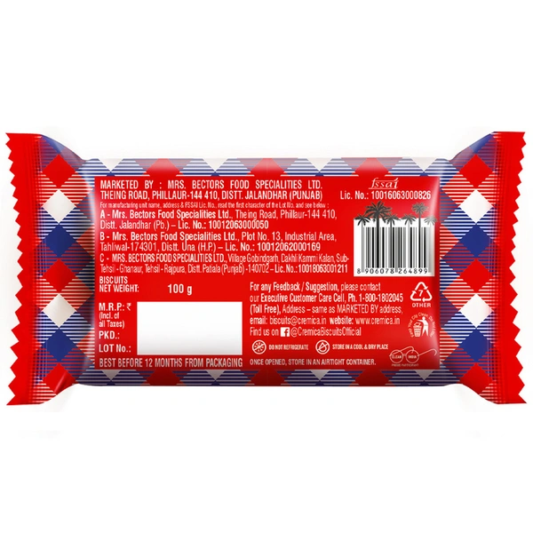 Cremica Coconut Cookies 100 g