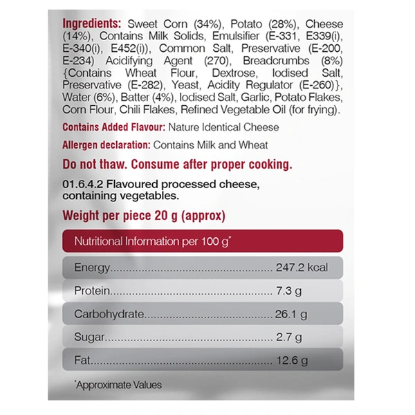 Keventer Cheese & Corn Bites 400 g